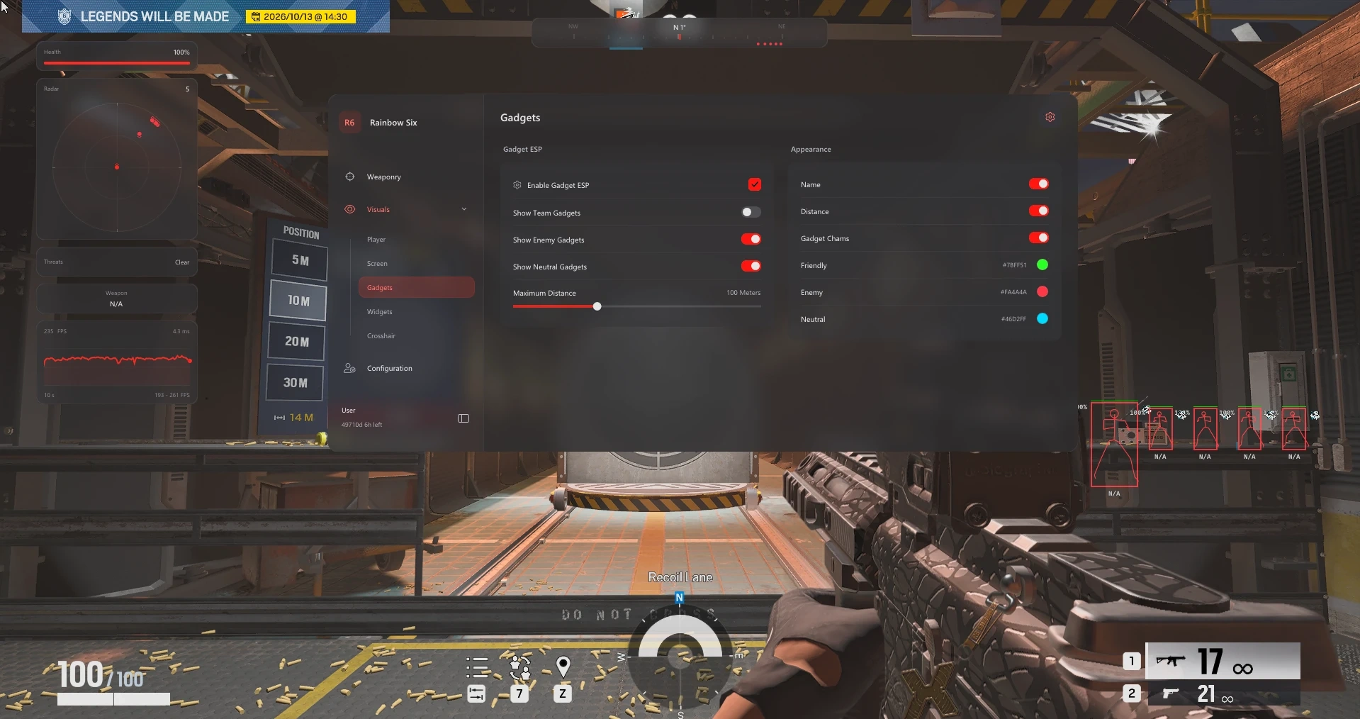 Toshi - R6S Internal Menu
